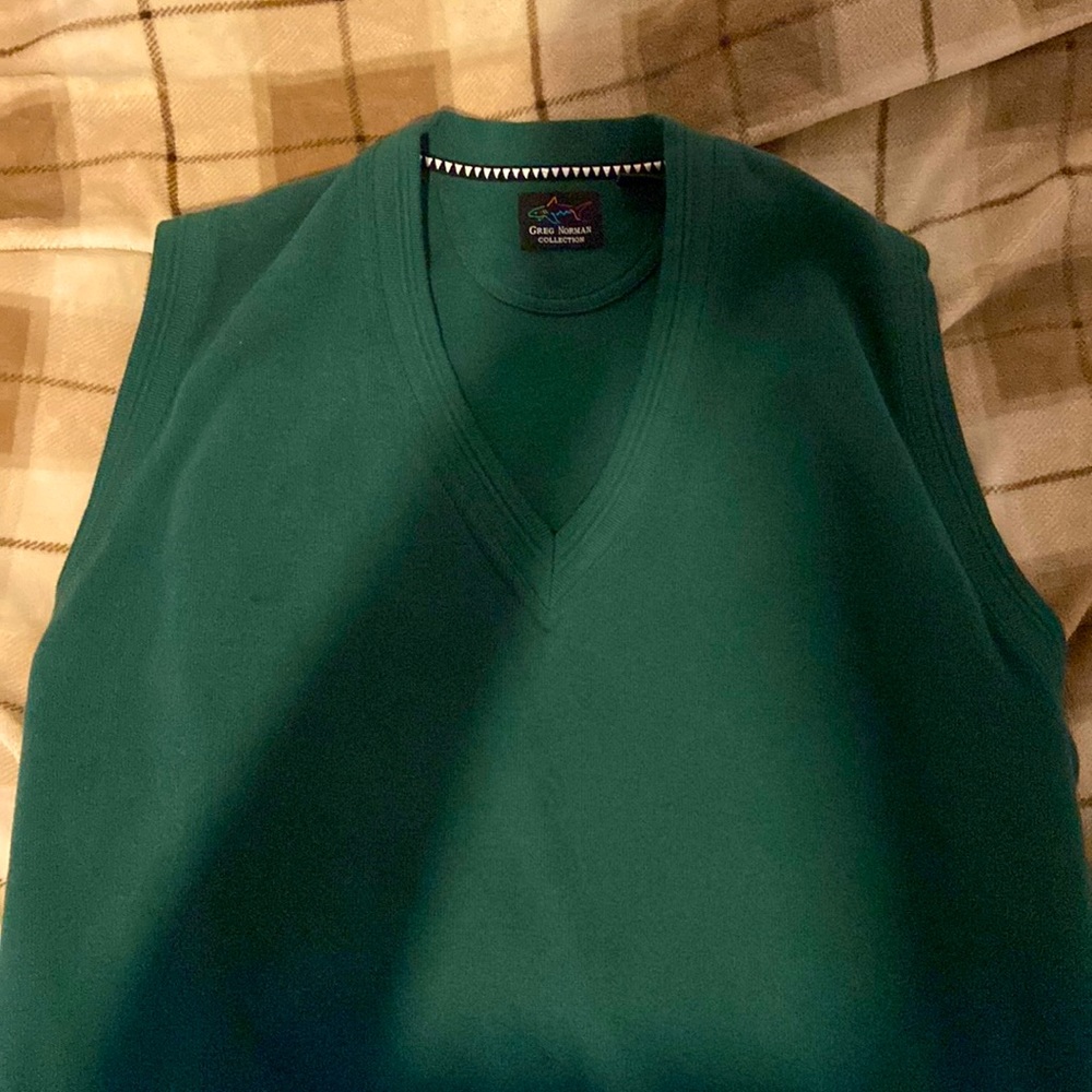 Dark green Greg Norman sweater vest